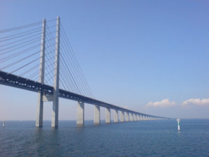 Die Oeresund Brücke in Schweden